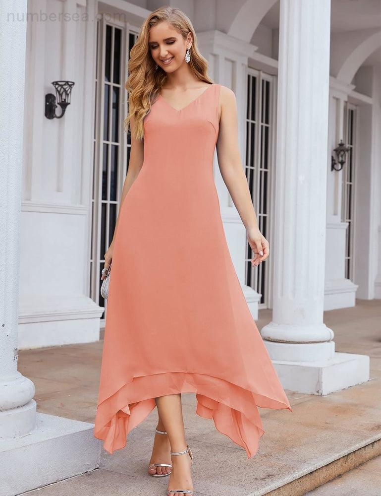 Vestidos de Noiva para Mães de Tamanho Grande em Chiffon com Casaco, Vestidos Formais para Casamento SEA28073