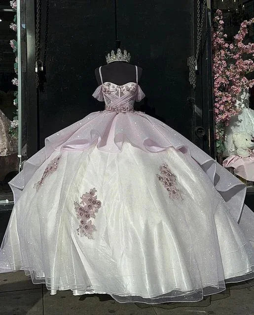 Robe de bal chic ligne A à fines bretelles, robe de seize ans Y1918