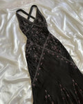 Abito da sera nero in chiffon con perline, elegante, senza schienale, modello sirena, abito da ballo Y8297