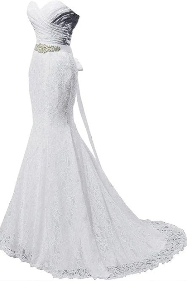 Elegante Meerjungfrau Brautkleider Sweetheart Brautkleider