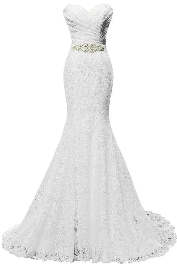 Elegante Meerjungfrau Brautkleider Sweetheart Brautkleider