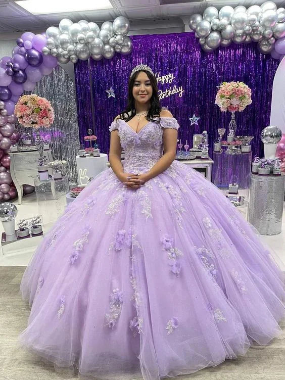 Prinzessin Lila Ballkleid für den Abschlussball Y7185