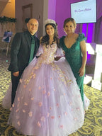 Robe boule éblouissante en tulle avec applications, robe de princesse, robe de seize ans Y6758