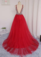 Abito da sera con scollo a V, gonna in tulle, abito per laurea, abito da festa formale, abiti per ballo di fine anno, abito per occasioni speciali Y792