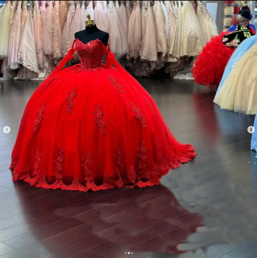 Robes de quinceañera vert sauge en dentelle à épaules dénudées pour fête d'anniversaire de seize ans, robe de bal vert sauge, Y2421