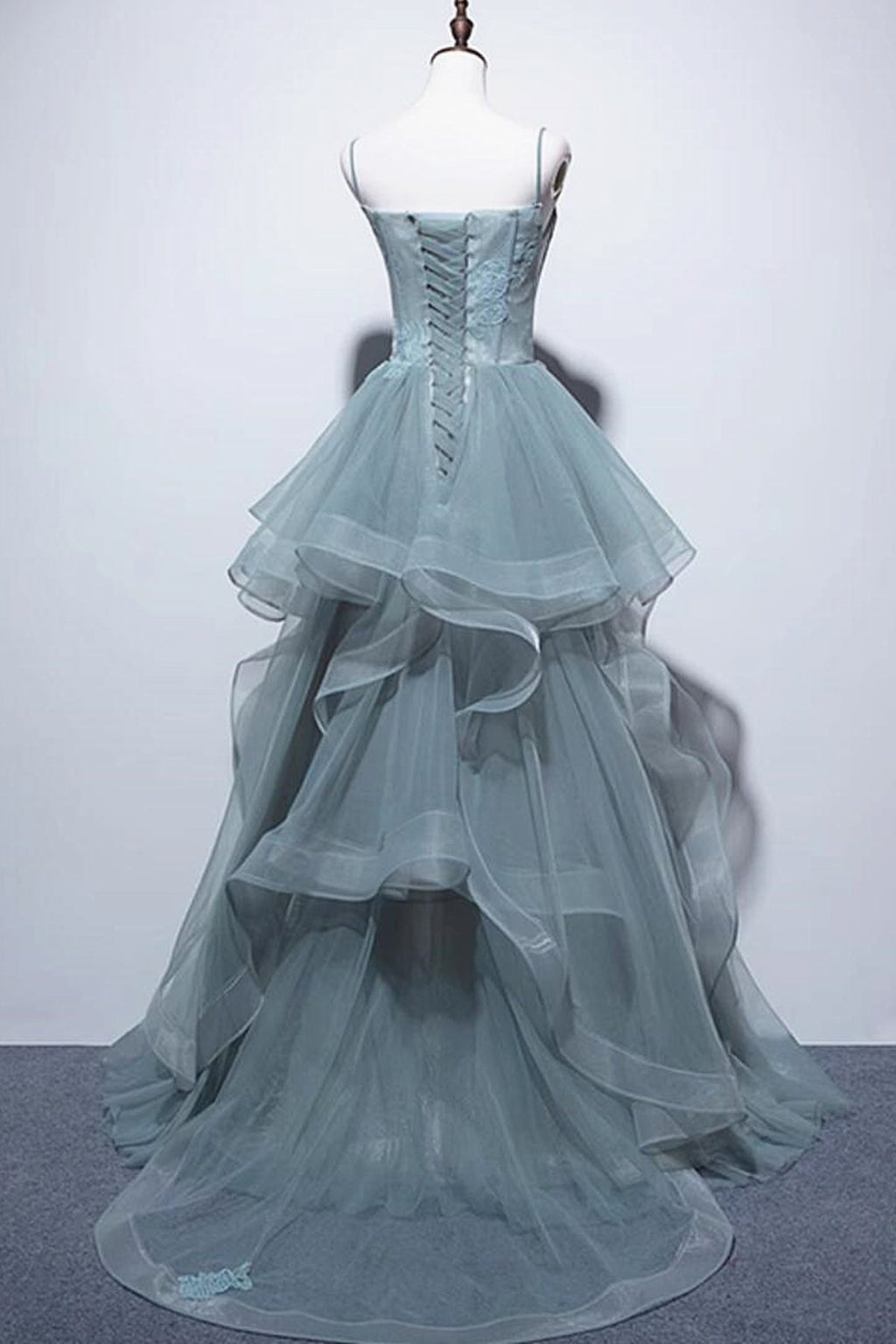 Abiti lunghi da sera in pizzo, abiti lunghi formali da sera in pizzo verde