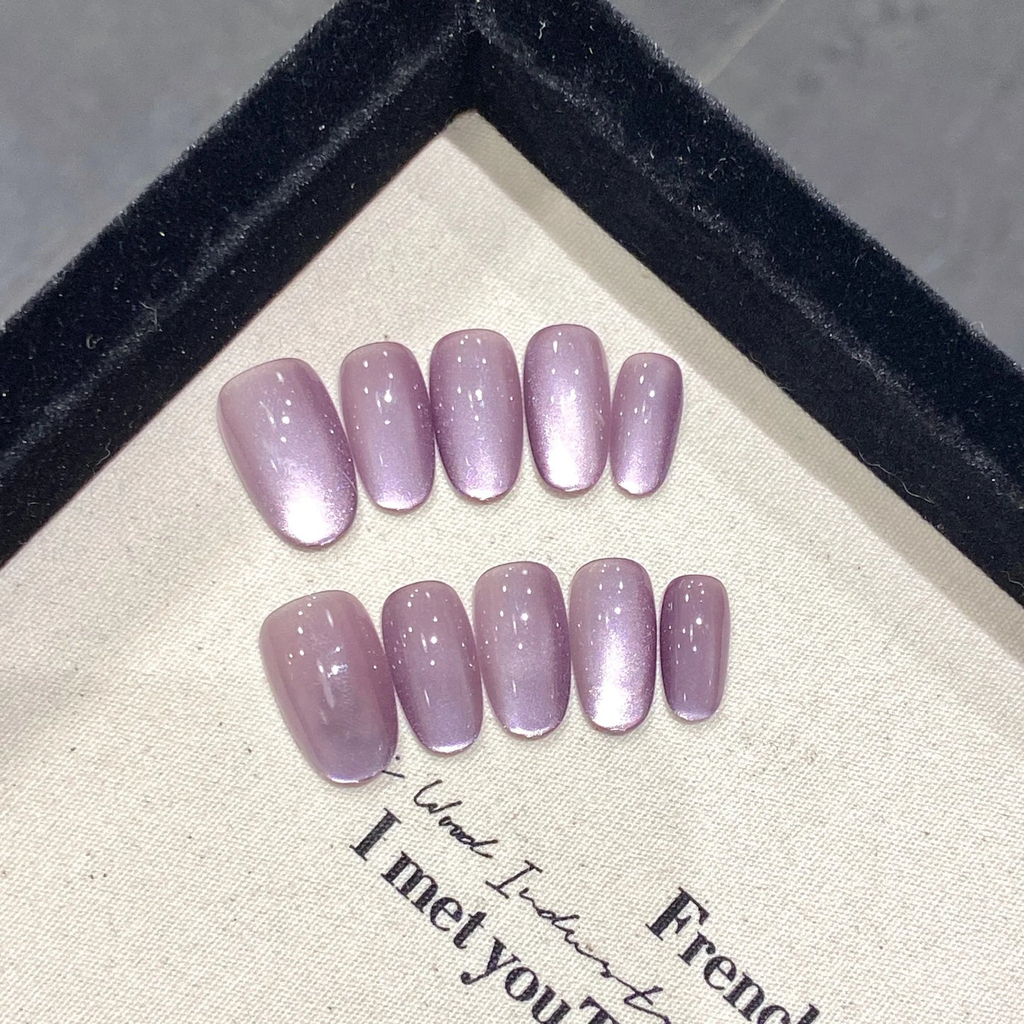 High Quality False Nail Cat's Eye Detachable ABS Press on Nails Various Colors Artificial Nail