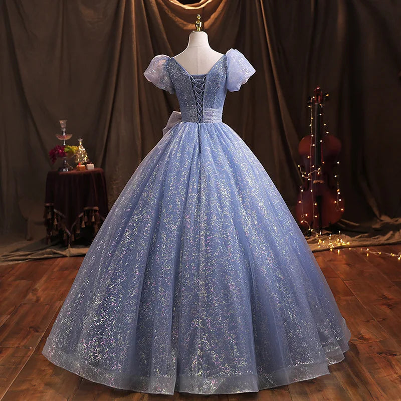Vintage Quinceañera-Ballkleid mit Schnürung am Rücken, Kleider zum 15. Geburtstag, Neuankömmling, Kleider für 15 Jahre, elegant gestaltetes Quinceañera-Kleid