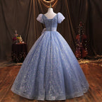 Elegant entworfenes Ballkleid zur Quinceañera mit Schnürrücken, Kleid zum 15. Geburtstag