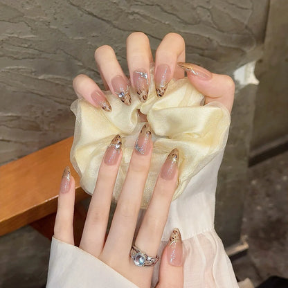 French False Nails Full Cover Acrylic Press on Nails Handmade Detachable Stick on Nails