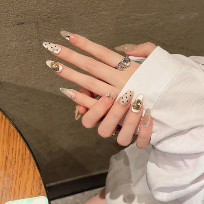 Super Luxury Design Acrylic Stick Nails Soft Gels French Tip Press on Nails Hand Pressing Artificial Nail