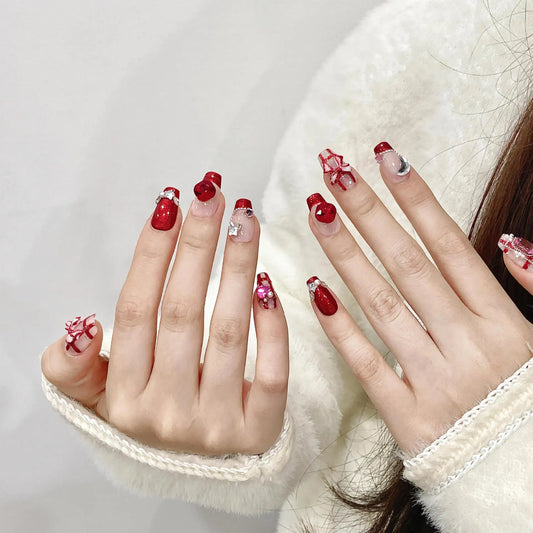 Nuevo estilo hecho a mano con diferentes formas artificiales para salón de uñas, cubierta completa extraíble ABS, puntas para uñas a presión 
