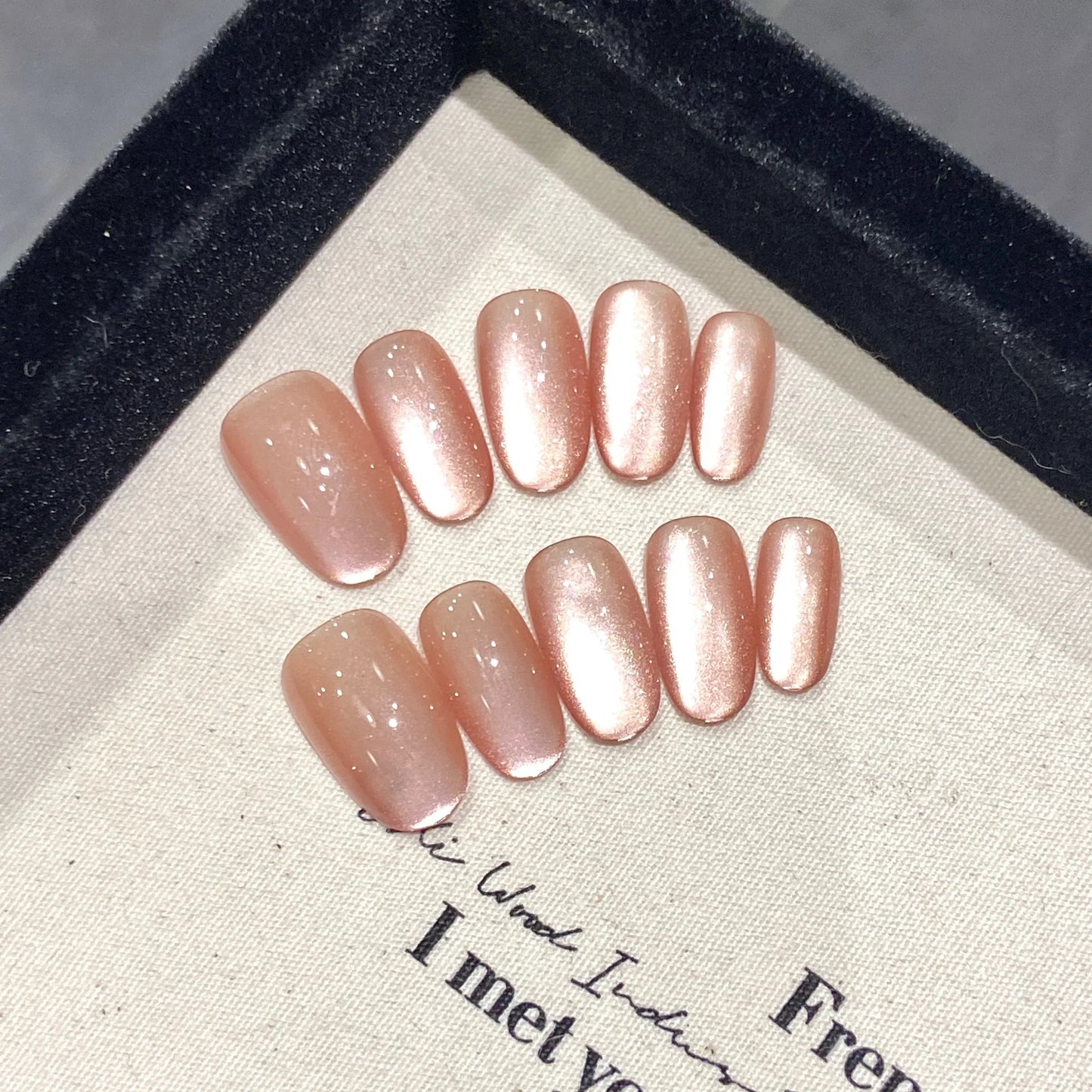 High Quality False Nail Cat's Eye Detachable ABS Press on Nails Various Colors Artificial Nail