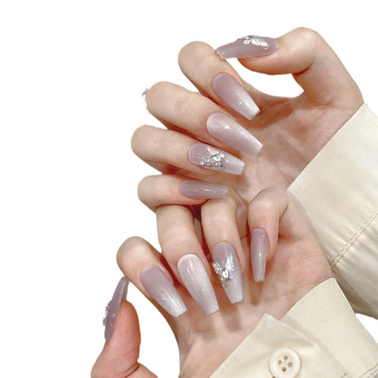 Nuevo estilo hecho a mano con diferentes formas artificiales para salón de uñas, cubierta completa extraíble ABS, puntas para uñas a presión 