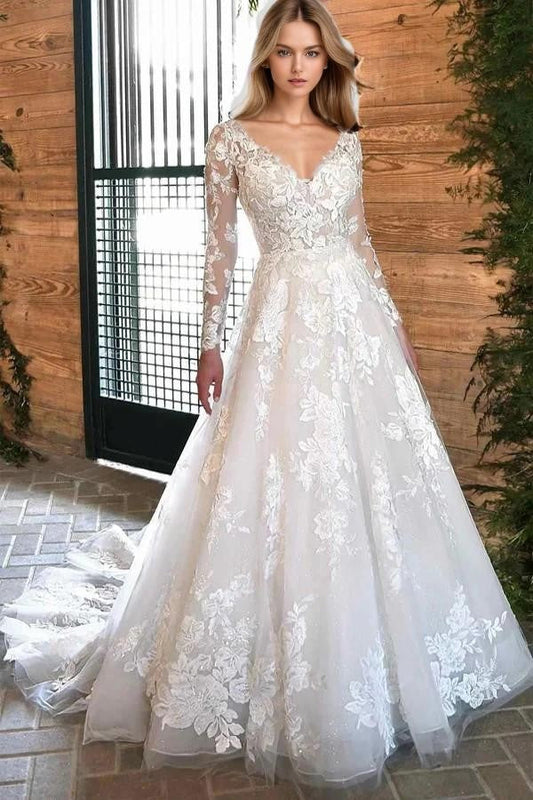 Elfenbein Spitze Rustikale Brautkleider Boho Brautkleider