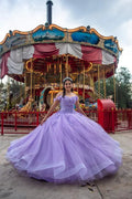 Abito da ballo con applicazioni in tulle lilla per Quinceañera, abito dolce sedici Y6243
