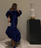 abiti da cerimonia blu, abiti da sera, abiti da festa, abito formale seducente Y4023