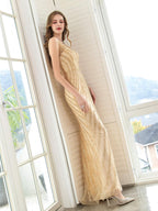 Abiti da sera da boutique Abito da festa di lusso con spalline sirena sexy elegante Abito da ballo