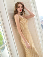 Abiti da sera da boutique Abito da festa di lusso con spalline sirena sexy elegante Abito da ballo