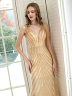 Abiti da sera da boutique Abito da festa di lusso con spalline sirena sexy elegante Abito da ballo