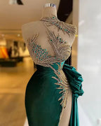 Vestidos de baile verdes, vestidos de baile sensuais, vestidos de noite baratos, vestidos de noite com racha lateral, novos vestidos de noite Y522
