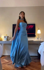 Robe de bal bleue élégante Robe de soirée bleue chic Y7442