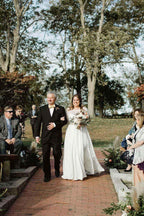 Lace Top Ivory Chiffon Plus Size Wedding Dresses with Long Sleeves