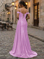 Emerald Green Beaded Satin Corset Long Prom Dress With Sheer Bodice