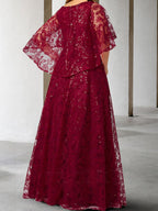 A-Linie/Prinzessin Kleider für die Brautmutter mit Applikationen und Pailletten 