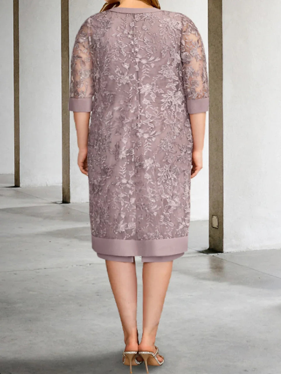 Hüllrohr-/Säulen-Brautkleider mit Jacke