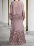 Hüllrohr-/Säulen-Brautkleider mit Jacke