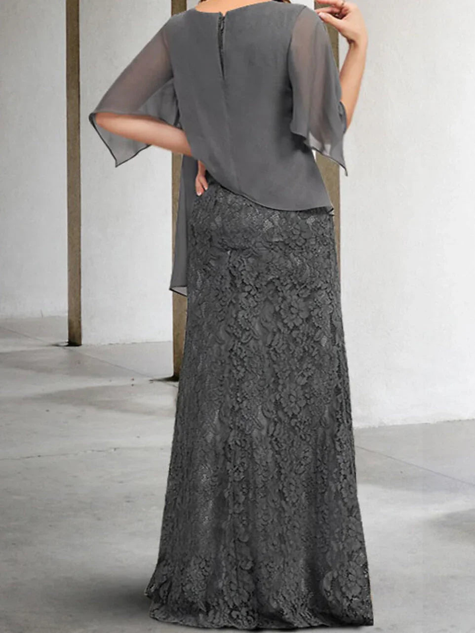 Robes de mère de la mariée avec gaine/colonne et appliqué