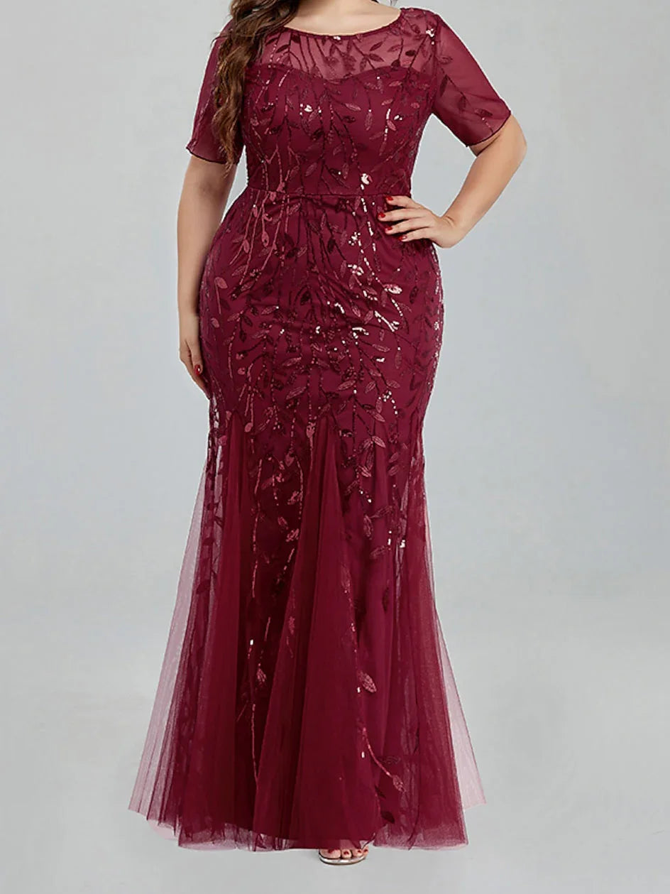 Vestidos de Madre de la Novia con Apliques de Trompeta/Sirena