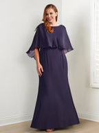 Robes de mère de la mariée avec gaine/colonne et perlage