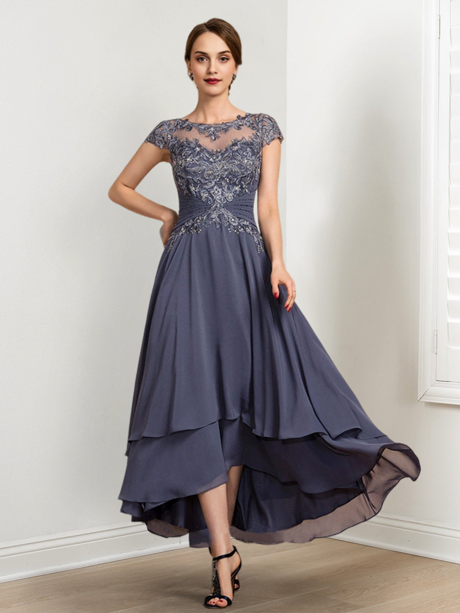 Princess A Line Mother Of The Bride Dress Featuring Applique Details