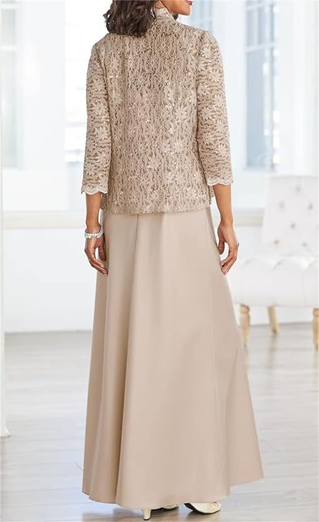 Floor Length Mother Of The Bride Gown Spaghetti Strap Sheath Column Design
