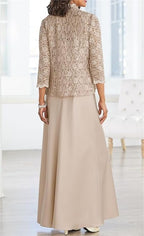 Floor Length Mother Of The Bride Gown Spaghetti Strap Sheath Column Design