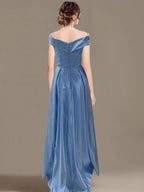 Off The Shoulder Asymmetrical A Line Mother Of The Bride Dresses With Ruffles