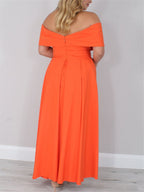 Princess a Line Off the Shoulder Mother of the Bride Dress Ankle Length