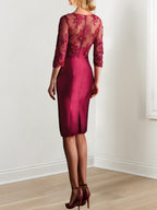 Knee Length Mother Of The Bride Sheath And Column Dresses