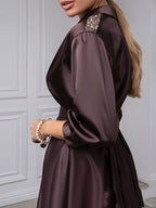 V Neck A Line Princess Gown For Mother Of The Bride With Beading