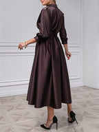 V Neck A Line Princess Gown For Mother Of The Bride With Beading