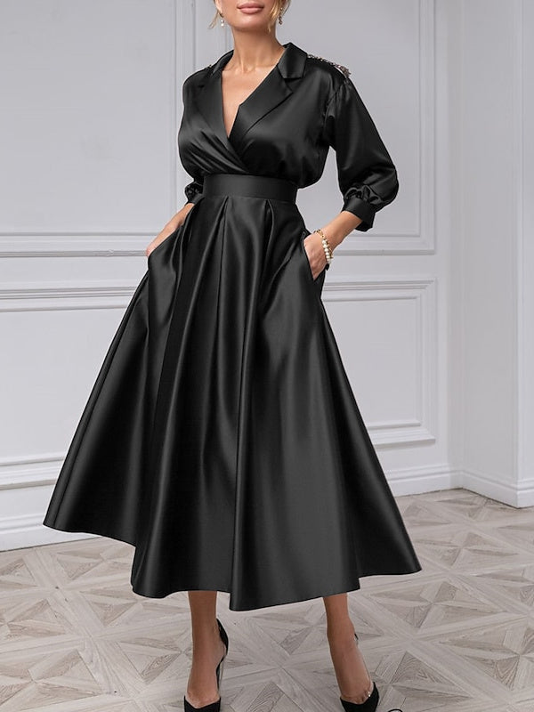 V Neck A Line Princess Gown For Mother Of The Bride With Beading