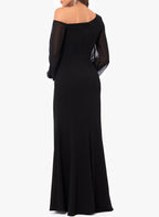 Mother of the Bride Chiffon One Shoulder Mermaid Trumpet Gown