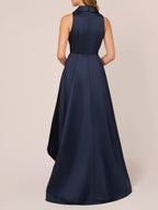 V Neck Sleeveless A Line Asymmetrical Dress for Mother of the Bride and Groom