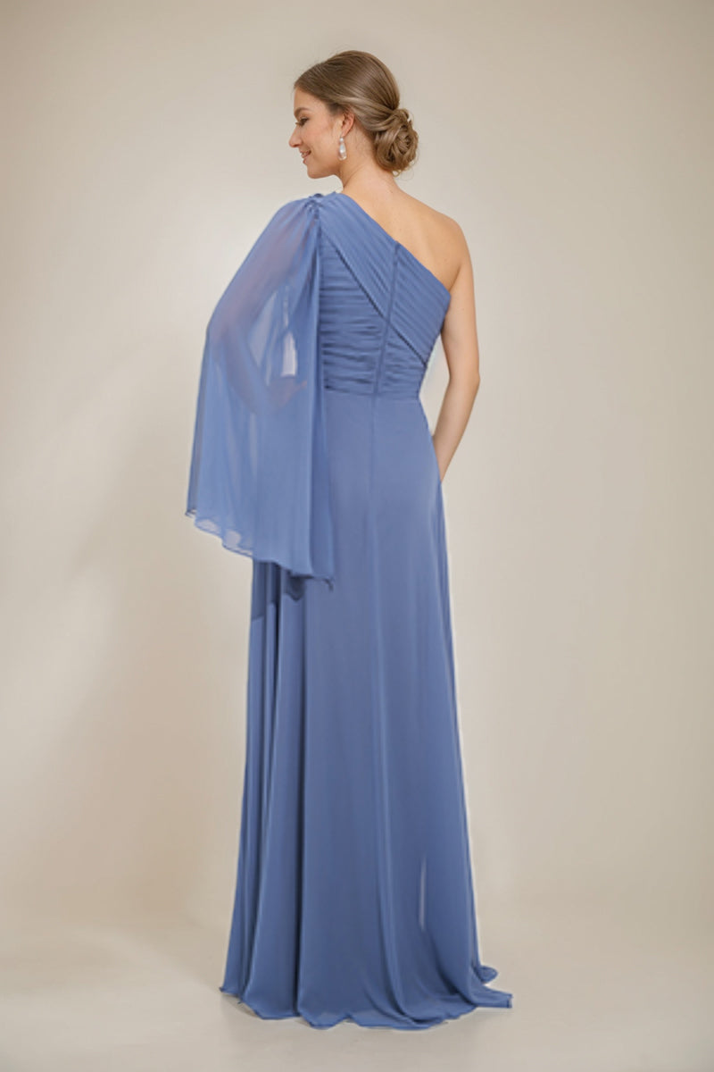 One Shoulder A Line Dress For Mother Of The Bride Or Groom With Appliques