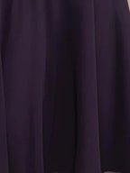 V Neck A Line Tea Length Dress With Lace Appliques And Half Sleeves For Mothers