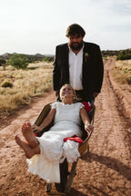 Roycebridal Lace Boho Mermaid Backless Cap Sleeve Bohemian Wedding Dresses