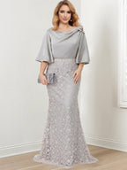 Mother of the Bride Trumpet Mermaid Dresses Featuring Applique Details