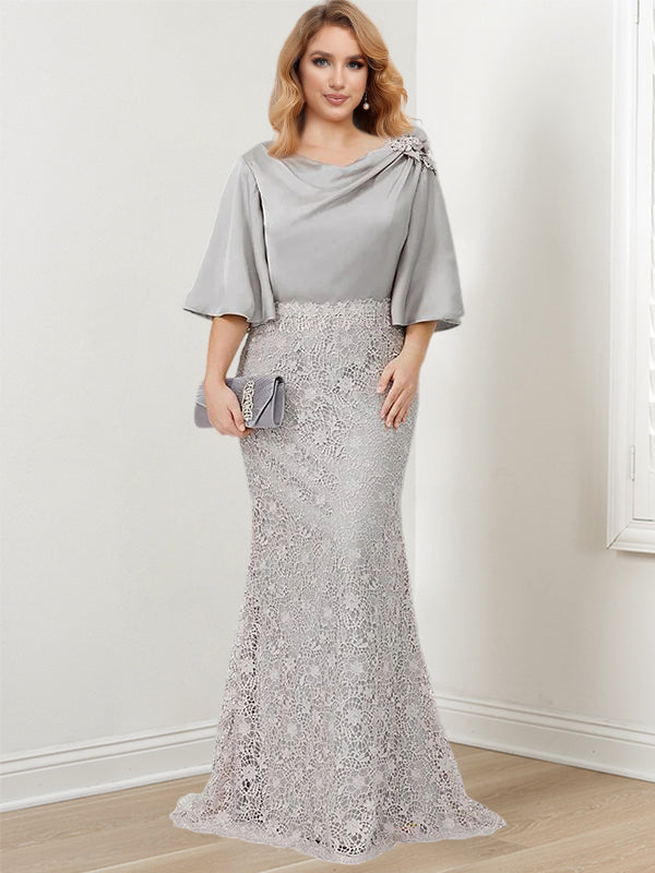 Mother of the Bride Trumpet Mermaid Dresses Featuring Applique Details